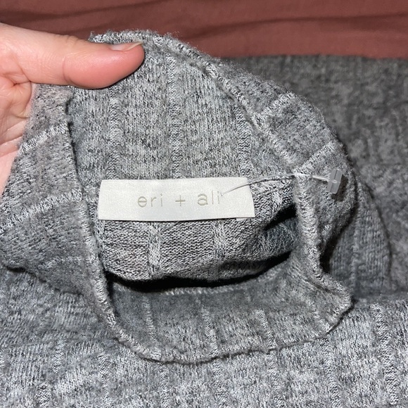 anthropologie // eri + ali fiona hacci grey tunic nwot - Picture 9 of 11